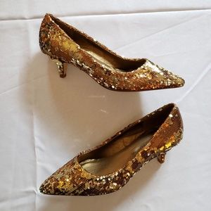 VINTAGE NEVER WORN Dorothy Perkins Sequin Heels